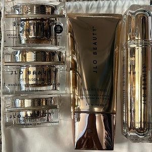 JLO Beauty set cleanser moisturizer serum